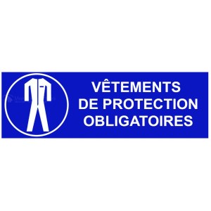 "Obligatorisk" panel for "verneklær" - B.300 x H.100 mm