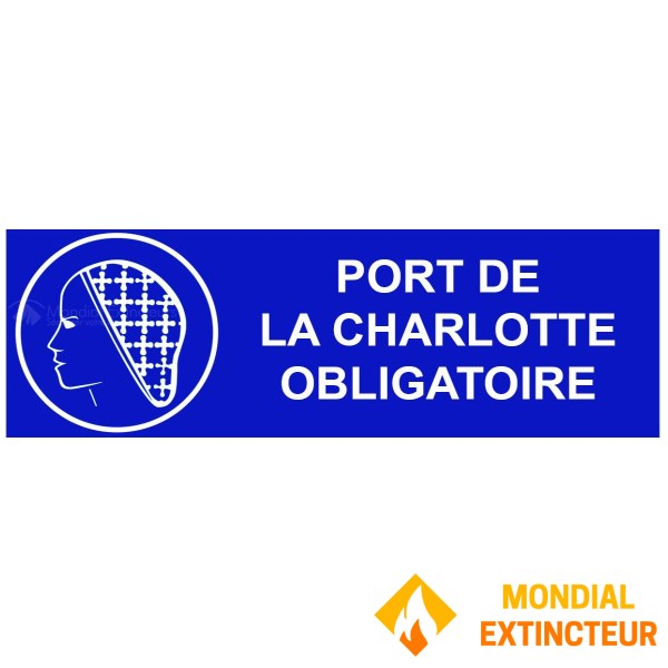 "Påbudt Charlotte-skilt" - B.300 x H.100 mm