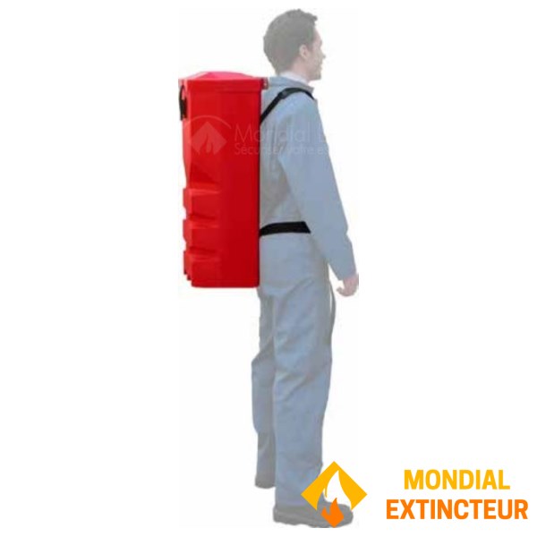Spesialkoffert for rygg- og biltransport - Brannslukningsapparat 6 kg/6 l