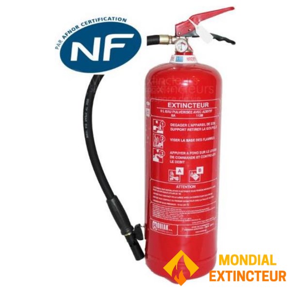 9-liters brannslukningsapparat fransk standard - Brand MOBIAK