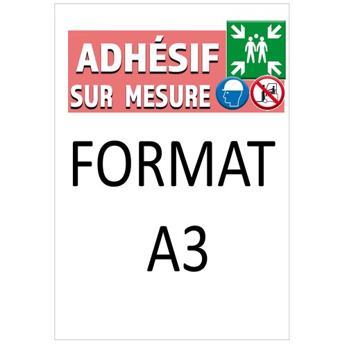 Lot de 10 Panneaux PVC personnalisés format A3