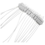 Białe plastikowe uszczelki 160 mm: pierścień 30 szt