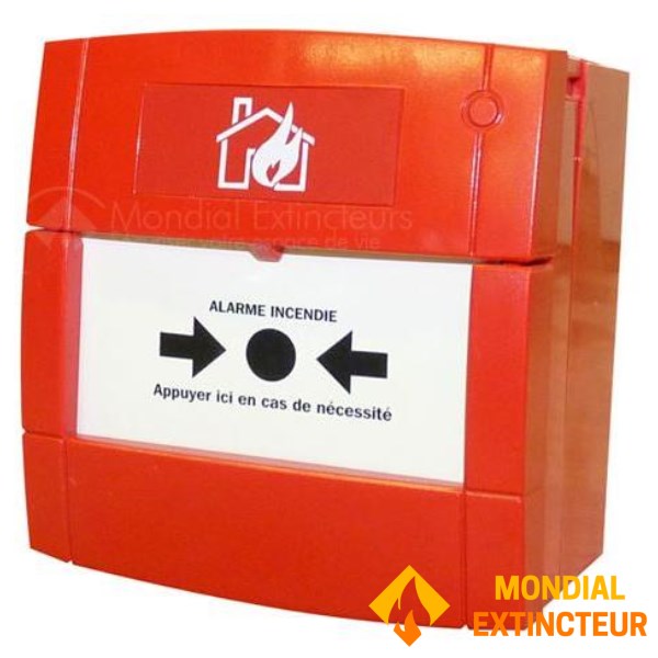 Déclencheur manuel rouge NO/NF
