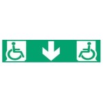 Etiquette multidirectionnelle adhésive PMR pour BAES