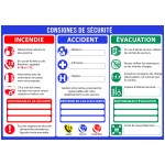 Instrukcje bezpieczeństwa - PVC - A4