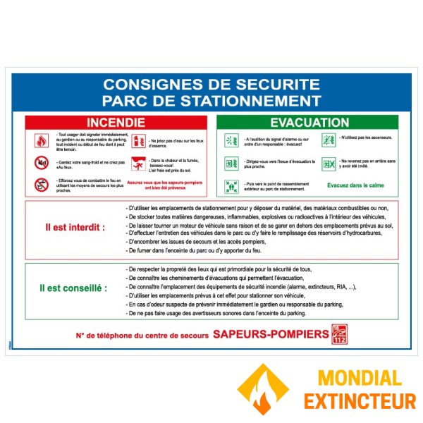 Poziome znaki parkingowe - PVC A4
