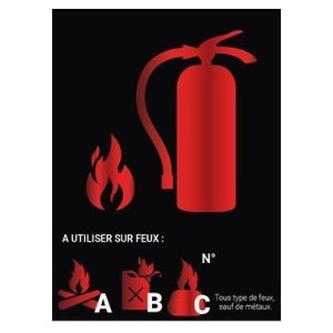 Pudrowo-czarny panel dibon 15 x 20 cm - Klasa ABC