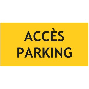 Znak dostępu do parkingu - szer. 200 x wys. 100 mm