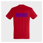 5 Tee-Shirts personnalisés rouges - Taille XXL - Cœur et dos