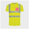5 Tee Shirts haute visibilité jaunes - Taille L - Flocage cœur