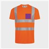 5 Tee Shirts haute visibilité oranges - Taille S - Flocage cœur