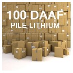 100 detectores de fumaça com garantia de 5 anos - EN 14604 com bateria de lítio