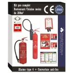 16 - Kit de segurança para restaurante -200 M² com alarme Tipo 4