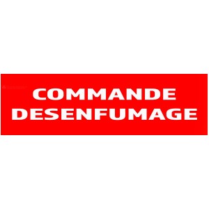 20 Painel "de controle de fumaça" 200 mm x 60 mm