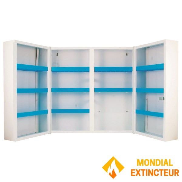 Armário para medicamentos com 2 portas - 12 prateleiras