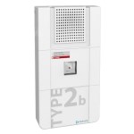 Bloco de alarme sonoro de satélite autônomo com flash neutrônico