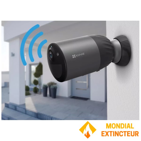 Câmera externa conectada - Alimentada por bateria - Wifi