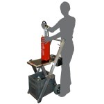 Carrinho para testador de extintor de incêndio