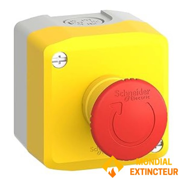 Chave de parada de emergência em forma de cogumelo Schneider