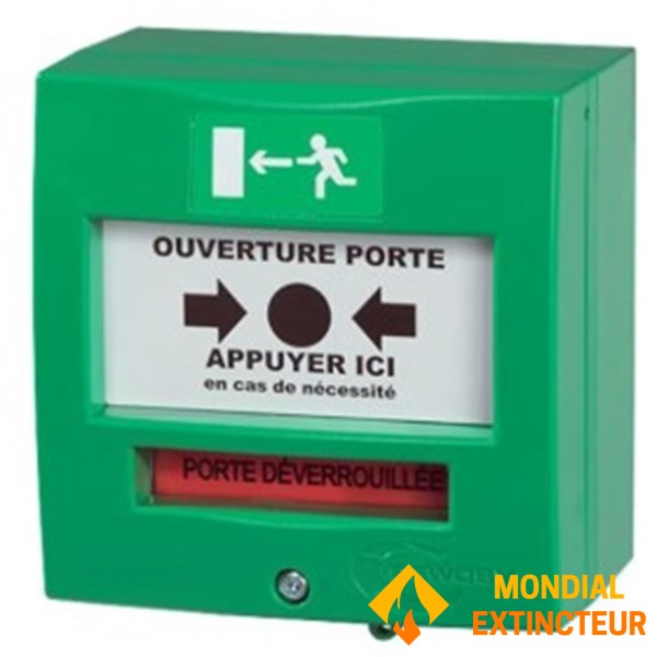 Disparador manual verde 2 contatos - SEWOSY