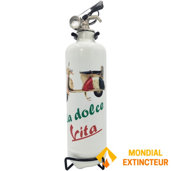 Extintor de incêndio com design "La dolce Vita"