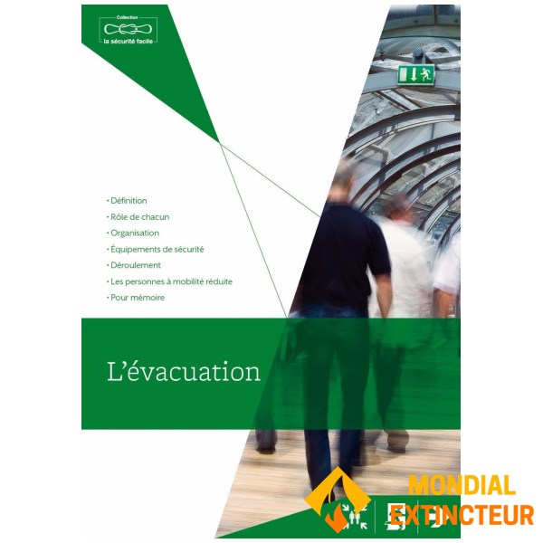 Folheto educacional "Evacuação"