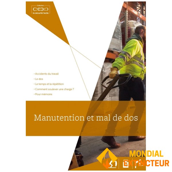 Folheto educativo sobre manuseio e dor nas costas, pacote com 10