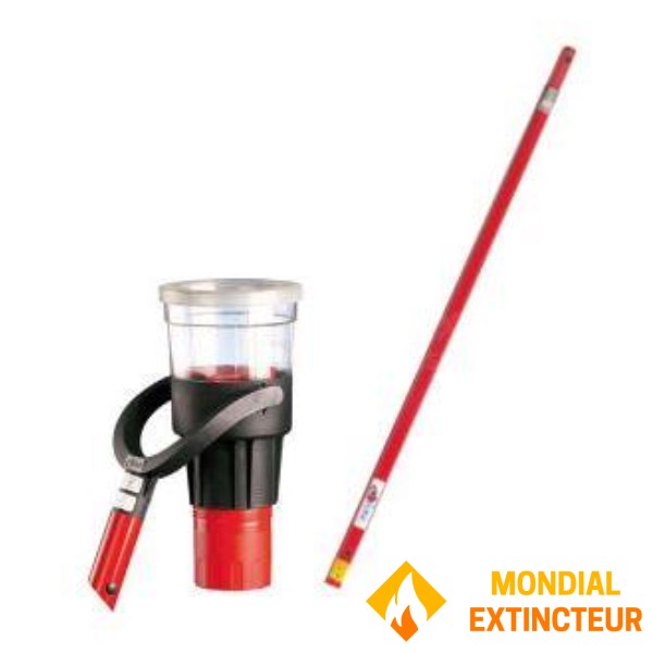 Kit Perche et Bol de test pour détecteurs de fumée à 3m