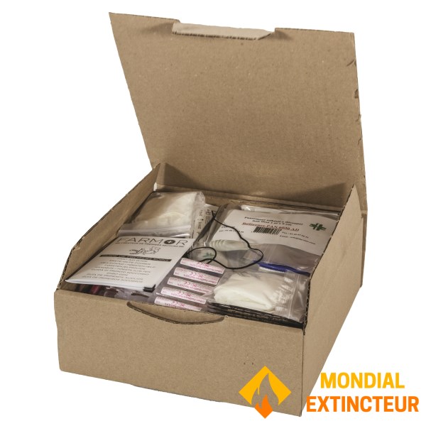 Kit "multirrisco" para armário de remédios para 50 pessoas