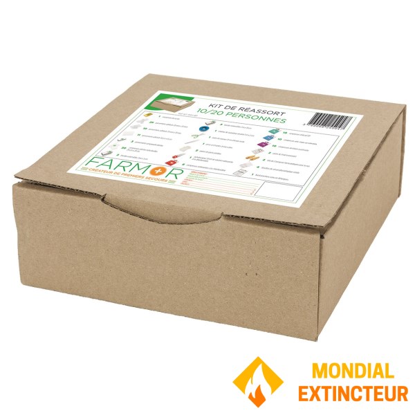 Kit "multirrisco" para armários de remédios para 10 a 20 pessoas