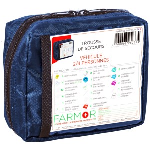 Kit de primeiros socorros para carro 2/4 pessoas