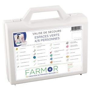 Kit de primeiros socorros para "espaços verdes" para 4/6 pessoas