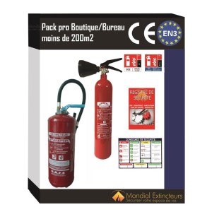 Kit de segurança para lojas com menos de 200 m² - Pressão auxiliar