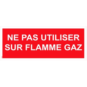 "Não use em chamas" de "gás" de PVC - 200x80 mm
