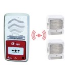 Pack alarme radio type 4 avec 2 diffuseurs sonores et lumineux RADIO SANS REPETEUR