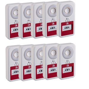 Pacote de 10 alarmes tipo 4 com luz intermitente