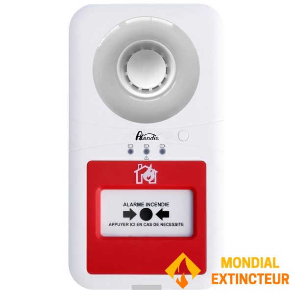 Pacote de 5 alarmes tipo 4 com luz intermitente