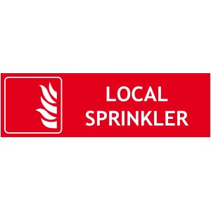 Painel de sprinklers locais - L.300x A.100 mm