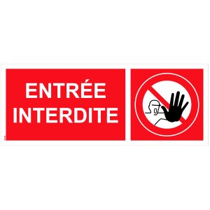 Placa de "entrada" em PVC - 200x80 mm