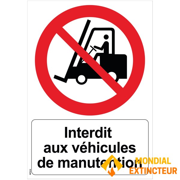 Placa de "proibido manusear veículos" - PVC A5