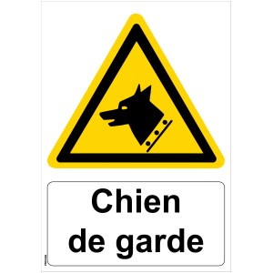 Placa de "vigilância" - PVC A5