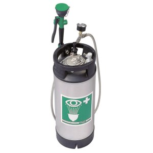 Tanque portátil com chuveiro de segurança