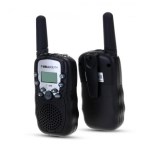 Par de 2 mini walkie-talkies - 22 canais - alcance de campo livre de 3 km