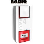 Alarme via rádio de 400 metros, autónomo e de muito longo alcance, do tipo 4.