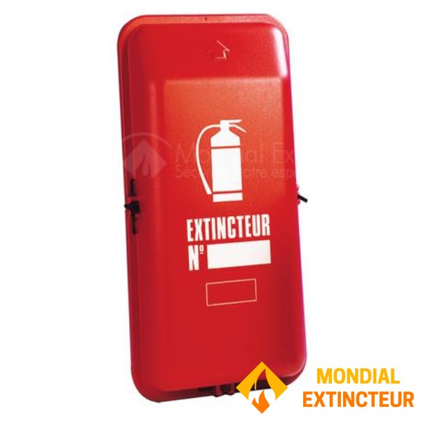 Armário de plástico para extintores de 9 kg