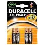 Blister de 4 pilhas DURACELL 1.5V LR03