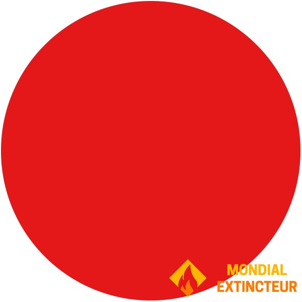 Compartimento acessível aos bombeiros vermelho - Ø 200 mm