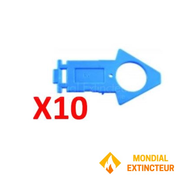 Conjunto de 10 alfinetes de água de quartzo Sicli