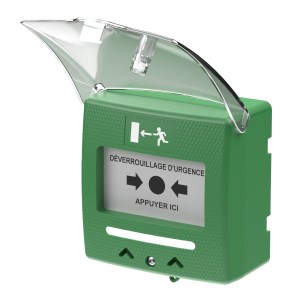 Desbloqueio manual verde Som e luz