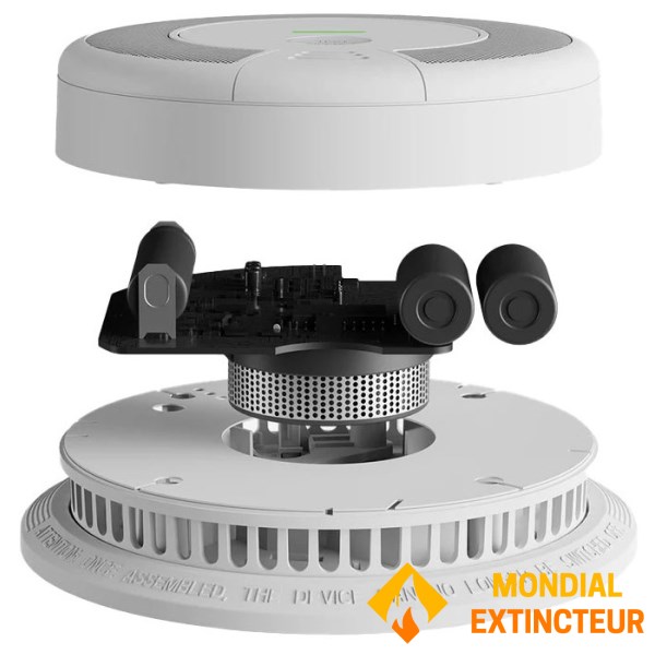 Detetor combinado de fumo e monóxido de carbono